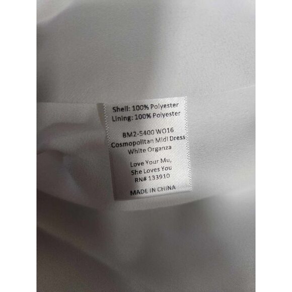 Show Me Your MuMu White Oranganza Bride Cosmopolitan Midi Dress Size Xxs. B26 - Picture 13 of 13